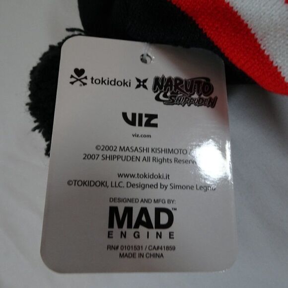 Tokidoki Naruto Shippuden Adult Pom Beanie Hat - Picture 8 of 8